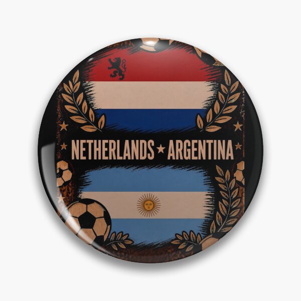 Item preview, Netherlands vs Argentina Retro Football match Poster designed and sold by Nexus Space.