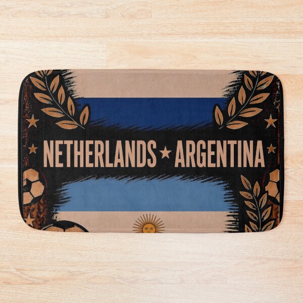 Item preview, Netherlands vs Argentina Retro Football match Poster designed and sold by Nexus Space.