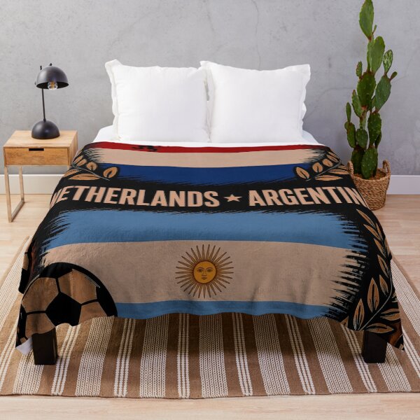 Item preview, Netherlands vs Argentina Retro Football match Poster designed and sold by Nexus Space.
