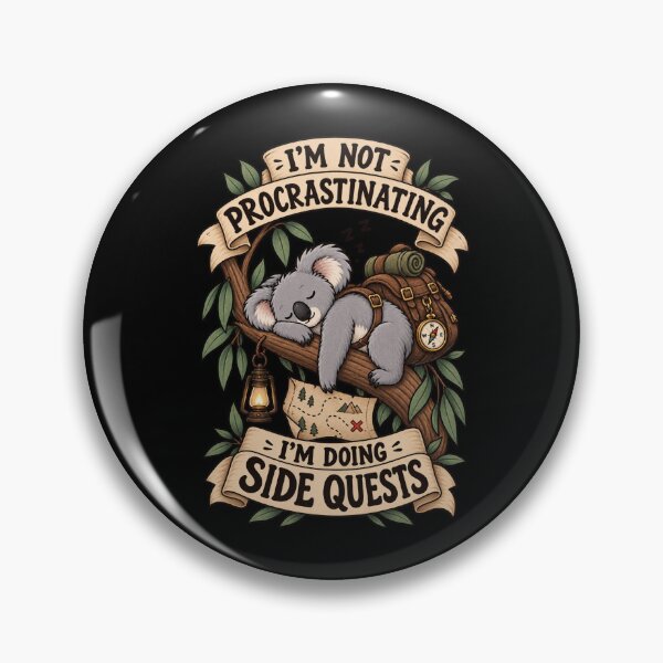 Item preview, I’m Not Procrastinating Funny Koala Side Quests designed and sold by wearlytee.