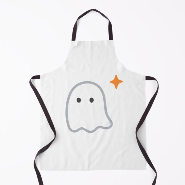 Item preview, Cute Ghost with Orange Sparkle – Minimalist Halloween designed and sold by yodaddydesigns.