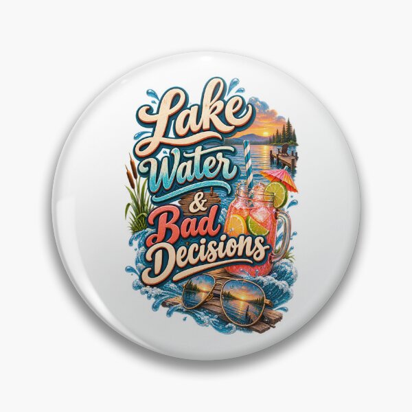 Item preview, Lake Water Bad Decisions T-Shirt, Funny Summer Lake Life Lover Gift, Boating Vacation Weekend Graphic Tee designed and sold by OUICHA.