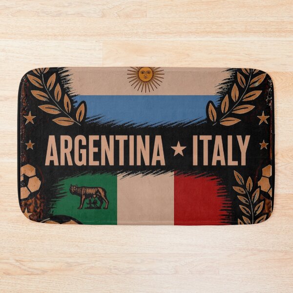 Item preview, Argentina vs Italy Retro Football match Poster designed and sold by Nexus Space.
