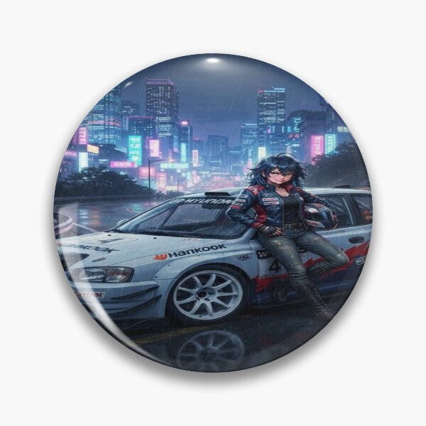 Item preview, Cyberpunk WRC - White Future Rally Car Art designed and sold by JMAVILA ART.