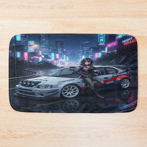 Item preview, Cyberpunk WRC - White Future Rally Car Art designed and sold by JMAVILA ART.