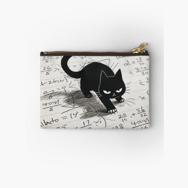 Item preview, Grumpy Black Cat Hates Math Homework designed and sold by Lino_1906.