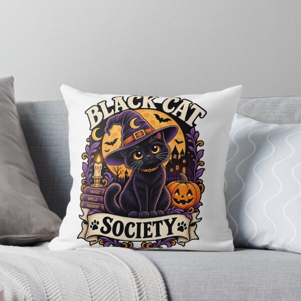 Item preview, black cat society designed and sold by Leo Bennett.