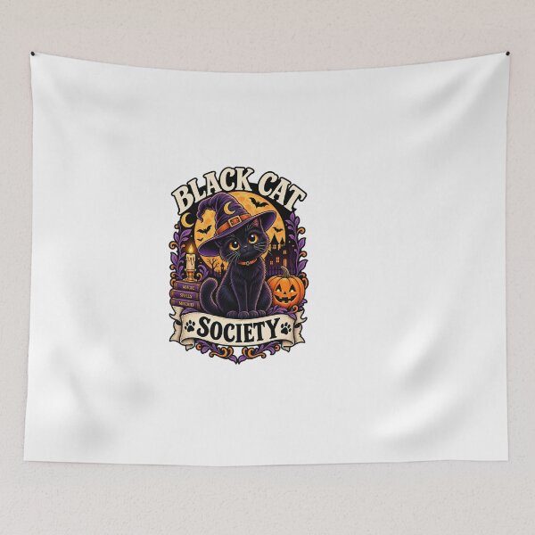 Item preview, black cat society designed and sold by Leo Bennett.
