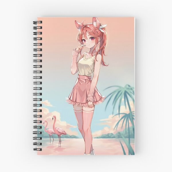 Item preview, Anime Flamingo Girl Kemonomimi Moe Anthropomorphism Art designed and sold by HelloCal.
