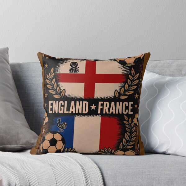 Item preview, England vs France Retro Football match Poster designed and sold by Nexus Space.