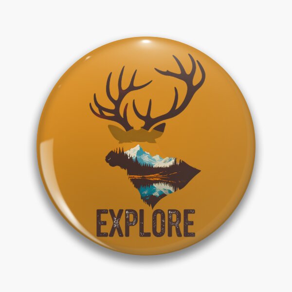 Item preview, Explore Nature Elk Silhouette designed and sold by Structure-Blue.