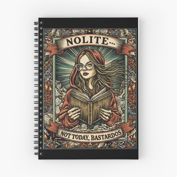 Item preview, NOLITE… NOT TODAY, BASTARDOS | Feminist Literary Rebellion designed and sold by Quietest Riot.