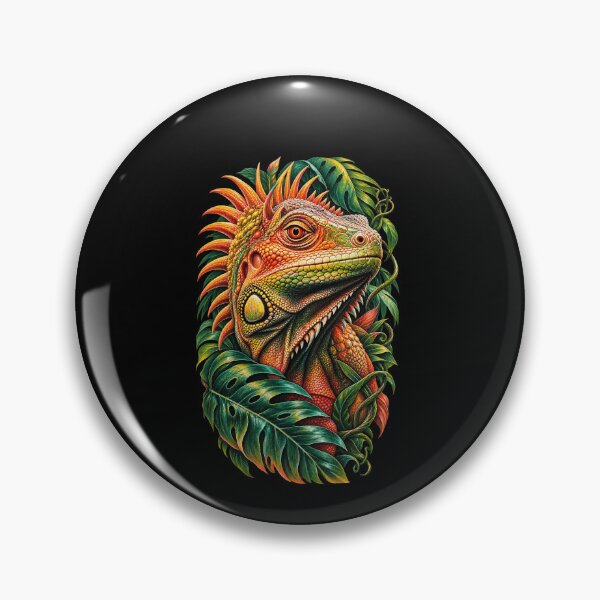 Item preview, Tropical Rainforest Iguana designed and sold by elderberry.