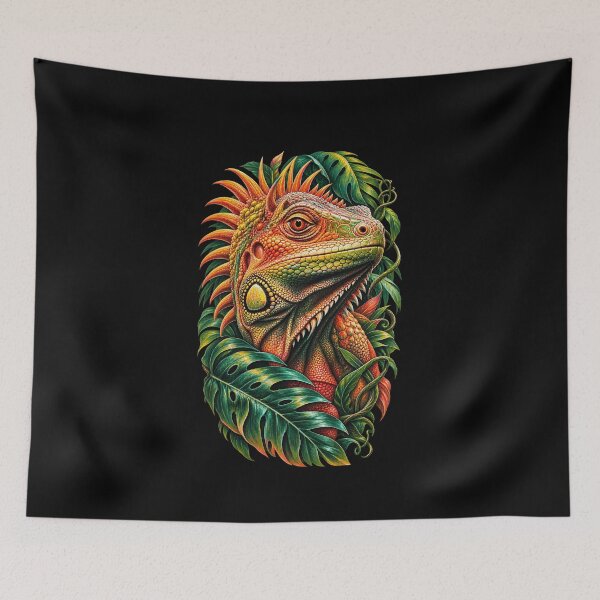 Item preview, Tropical Rainforest Iguana designed and sold by elderberry.
