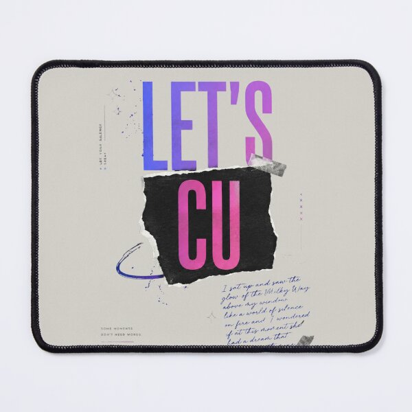 Item preview, LET’S CU — Cosmic Dream Typography Design | Purple Pink Aesthetic designed and sold by FatmaAhmed90.