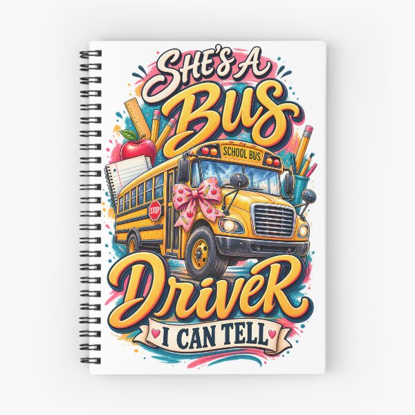 Item preview, She's a School Bus Driver I Can Tell T-Shirt, Funny School Bus Driver Gift, Cute Back to School Transportation Graphic Tee designed and sold by OUICHA.