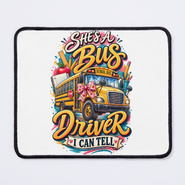 Item preview, She's a School Bus Driver I Can Tell T-Shirt, Funny School Bus Driver Gift, Cute Back to School Transportation Graphic Tee designed and sold by OUICHA.