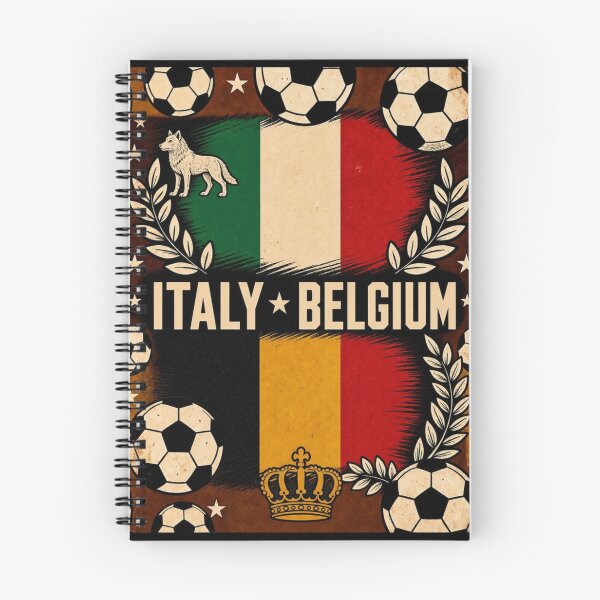 Item preview, Italy vs Belgium Retro Football Match Poster designed and sold by Nexus Space.