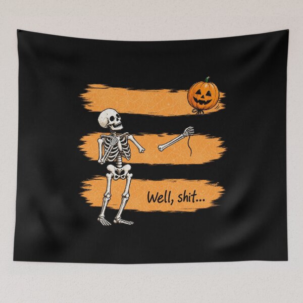 Item preview, Funny Skeleton Lost Balloon designed and sold by bynani32.