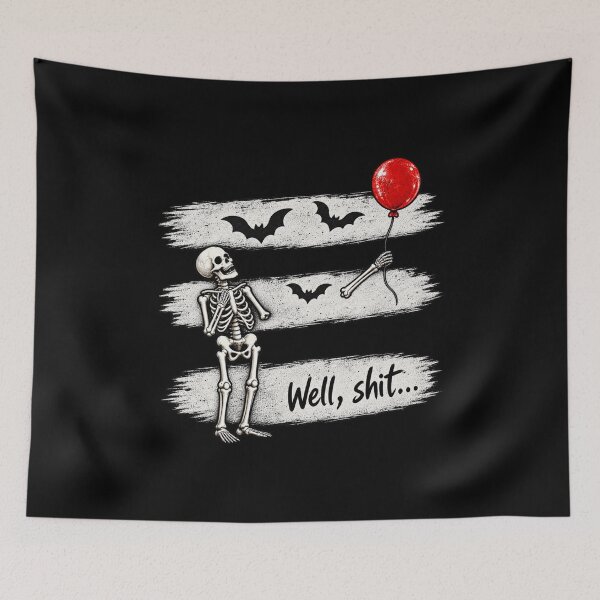 Item preview, Funny Skeleton Lost Balloon designed and sold by bynani32.