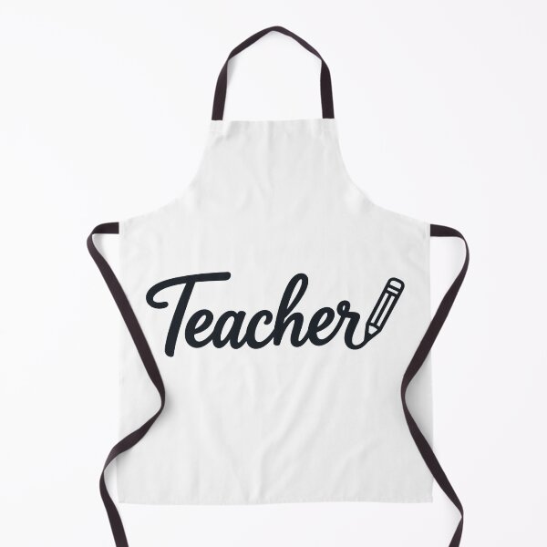 Item preview, Teacher Script with Pencil – Educator School Typography designed and sold by yodaddydesigns.
