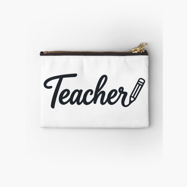 Item preview, Teacher Script with Pencil – Educator School Typography designed and sold by yodaddydesigns.