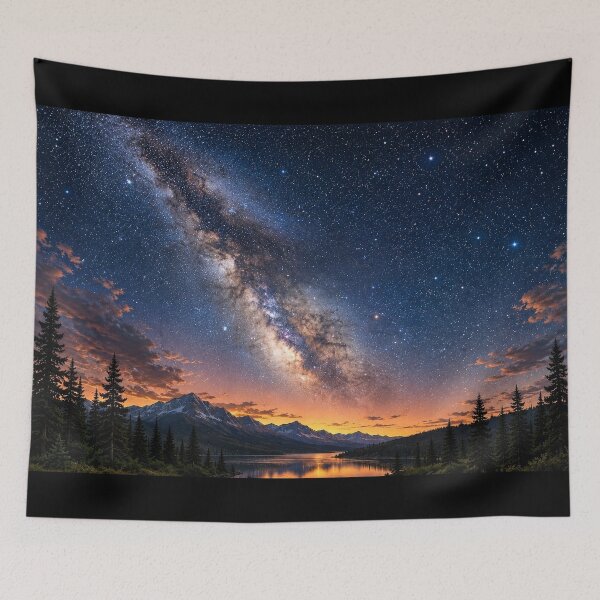 Item preview, Milky Way Over Mountains designed and sold by bernswell.