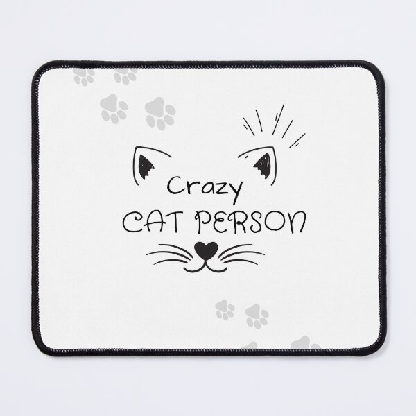 Item preview, Crazy Cat Person Cute Feline Lover Typography Design designed and sold by serotonin75114.