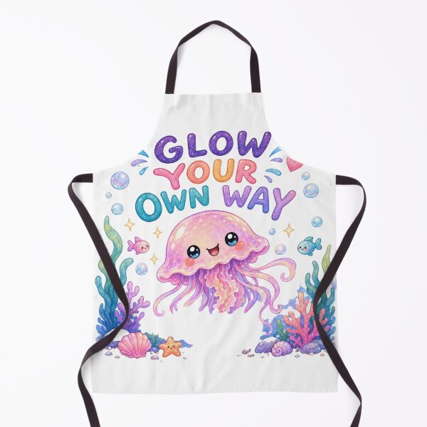 Item preview, Glow Your Own Way – Cute Kawaii Jellyfish Ocean Design designed and sold by 1234saad.