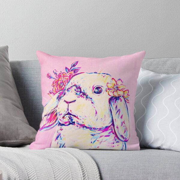 Item preview, Floral Bunny Pink designed and sold by LaurenMarieArt.