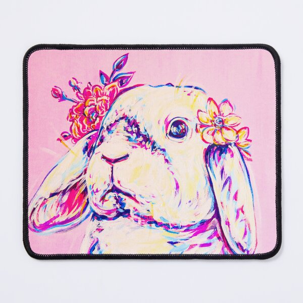 Item preview, Floral Bunny Pink designed and sold by LaurenMarieArt.
