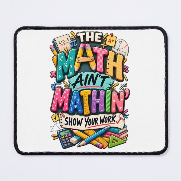 Item preview, The Math Ain't Mathin Show Your Work T-Shirt, Funny Math Teacher Gift, Back to School Preppy Coquette Graphic Tee designed and sold by OUICHA.