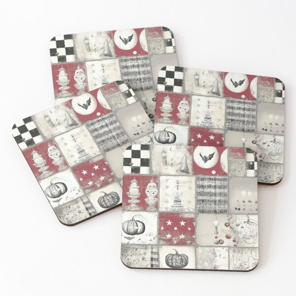 Item preview, Gothic Halloween Patchwork Pattern Vintage Spooky designed and sold by CurrentPhase.
