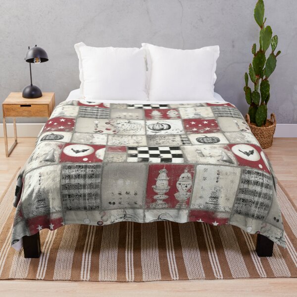 Item preview, Gothic Halloween Patchwork Pattern Vintage Spooky designed and sold by CurrentPhase.