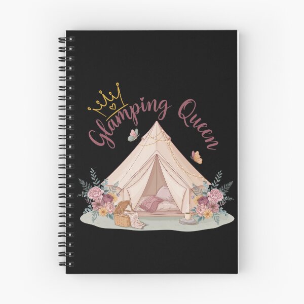 Item preview, Glamping Queen Cozy Camping Floral Outdoor Adventure designed and sold by Nzgiftsandmore.
