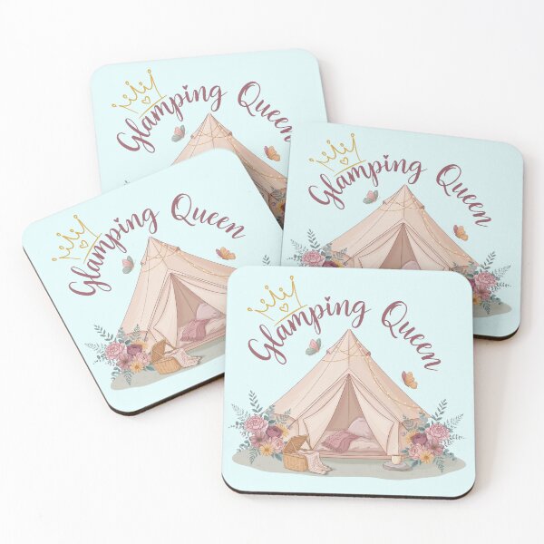 Item preview, Glamping Queen Cozy Camping Floral Outdoor Adventure designed and sold by Nzgiftsandmore.