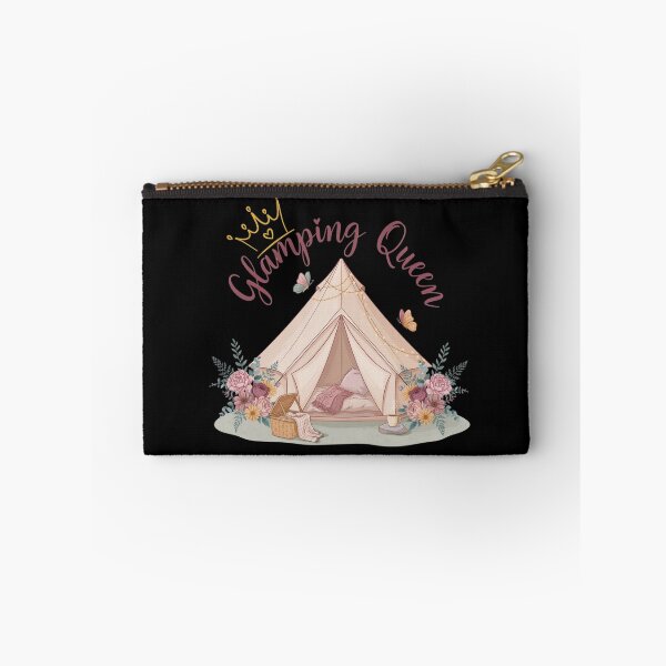 Item preview, Glamping Queen Cozy Camping Floral Outdoor Adventure designed and sold by Nzgiftsandmore.