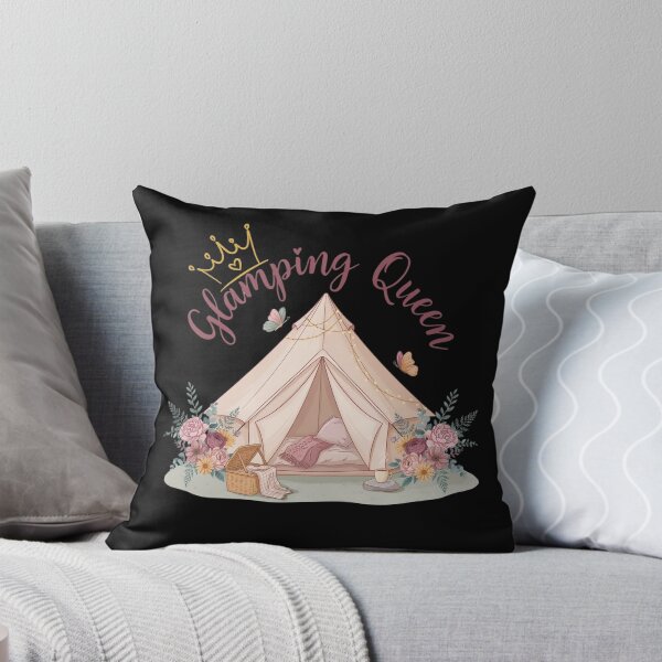 Item preview, Glamping Queen Cozy Camping Floral Outdoor Adventure designed and sold by Nzgiftsandmore.