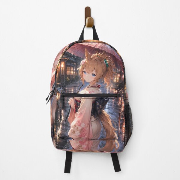 Item preview, Taiki Shuttle Uma Musume Rainy Kimono Lantern Street designed and sold by mildaclairmo.