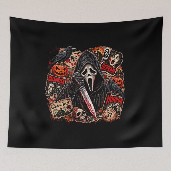 Item preview, Halloween Horror Scary Mask Vintage  designed and sold by bynani32.