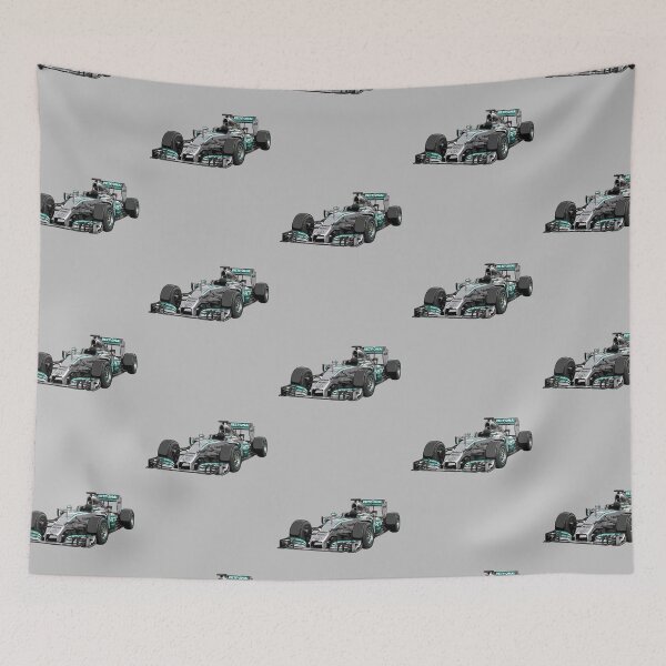 Item preview, 2013 Mercedes W04 Lewis Hamilton Nico Rosberg F1 Racing Car Illustration designed and sold by Motorline44.