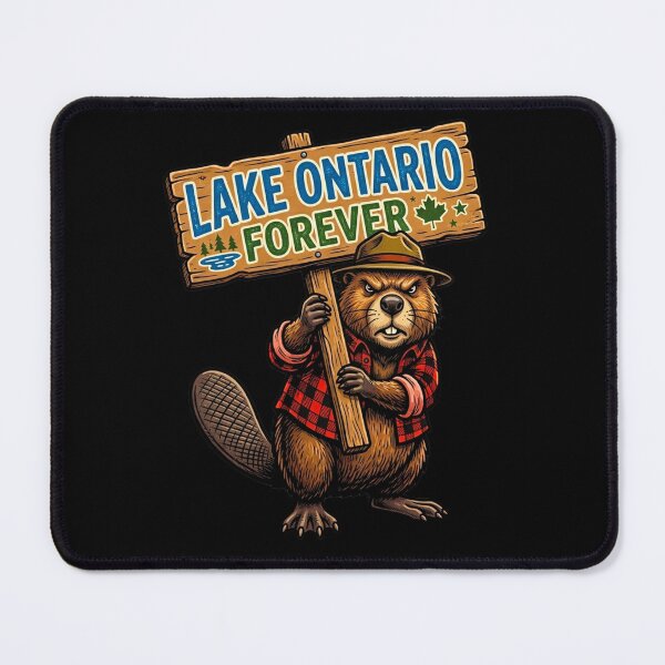 Item preview, Lake Ontario Always and Forever Retro Nature Ranger Beaver Graphic designed and sold by 519xdesign.