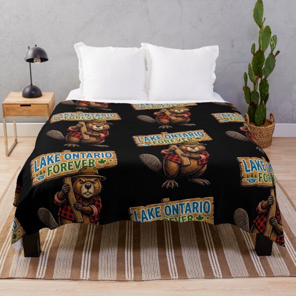 Item preview,  Lake Ontario Always and Forever Retro Nature Ranger Beaver Graphic designed and sold by 519xdesign.