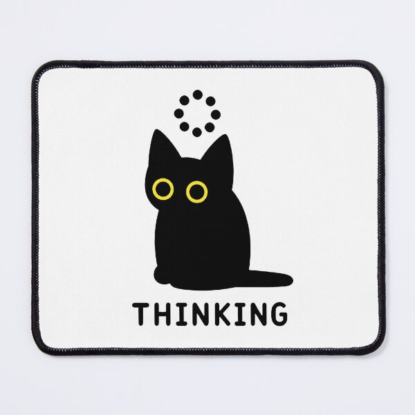 Item preview, Thinking Black Cat Loading an Idea designed and sold by Lino_1906.