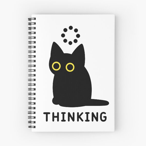 Item preview, Thinking Black Cat Loading an Idea designed and sold by Lino_1906.