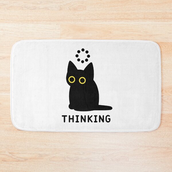 Item preview, Thinking Black Cat Loading an Idea designed and sold by Lino_1906.