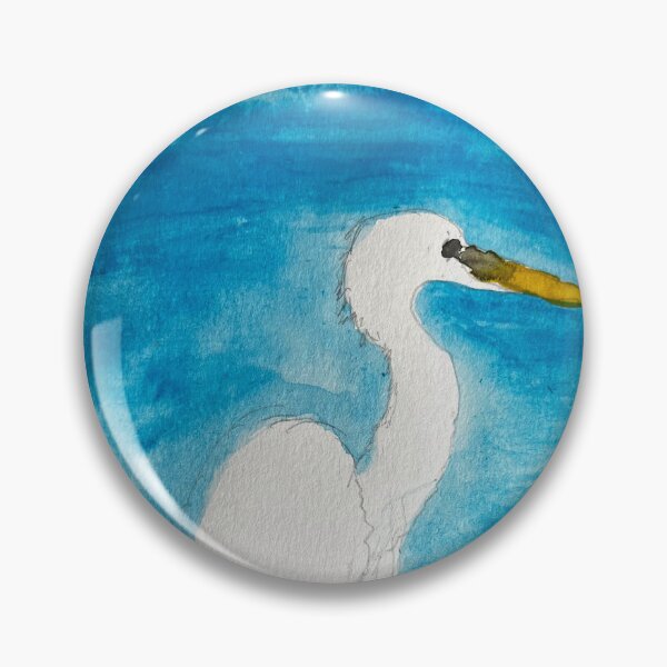 Item preview, Astute heron designed and sold by BirdandaBrush.