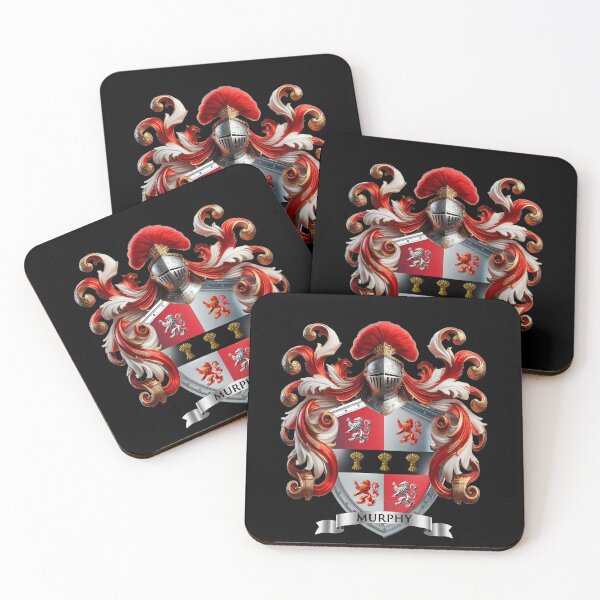 Item preview, Murphy Family Crest  Lions of Valor, Wheat of Fortune, and Legacy Forged in Steel designed and sold by Highlandkings.