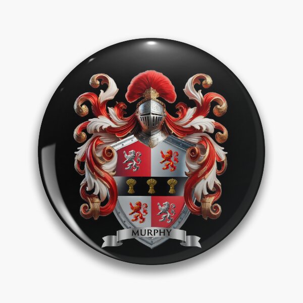 Item preview, Murphy Family Crest  Lions of Valor, Wheat of Fortune, and Legacy Forged in Steel designed and sold by Highlandkings.