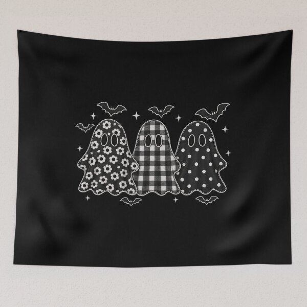 Item preview, Retro Halloween Ghost Trio  designed and sold by bynani32.
